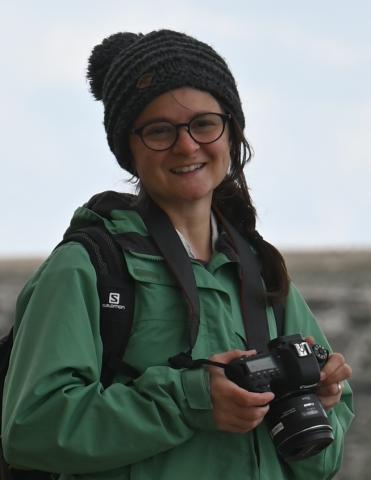 Elizabeth Zanghi during field work in Cappadocia, Turkey. 